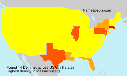 Surname Demmet in USA Surname Demmet in USA