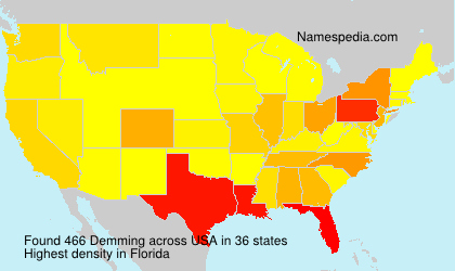 Surname Demming in USA Surname Demming in USA