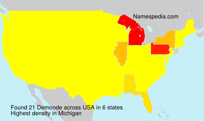 Surname Demonde in USA Surname Demonde in USA