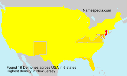 Surname Demones in USA