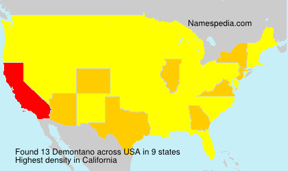 Surname Demontano in USA Surname Demontano in USA