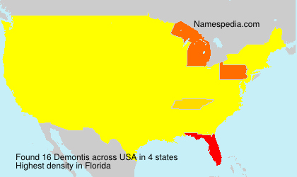 Surname Demontis in USA Surname Demontis in USA