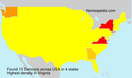 Surname Demoors in USA Surname Demoors in USA