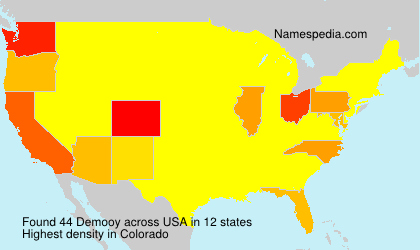 Surname Demooy in USA Surname Demooy in USA