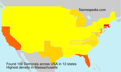 Surname Demorais in USA Surname Demorais in USA
