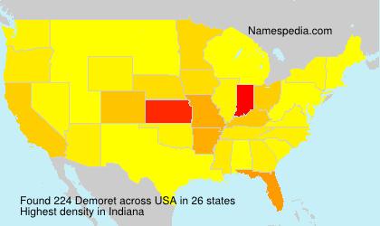 Surname Demoret in USA Surname Demoret in USA