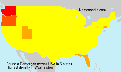 Surname Demorgan in USA Surname Demorgan in USA