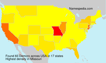 Surname Demoro in USA Surname Demoro in USA