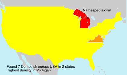 Surname Demosiuk in USA Surname Demosiuk in USA