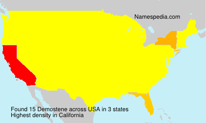 Surname Demostene in USA Surname Demostene in USA