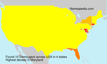Surname Demougeot in USA Surname Demougeot in USA