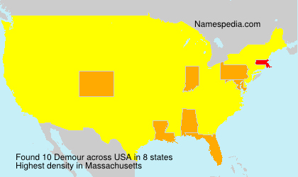 Surname Demour in USA Surname Demour in USA