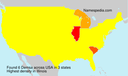 Surname Demsa in USA Surname Demsa in USA