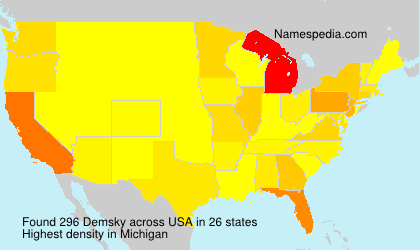 Surname Demsky in USA