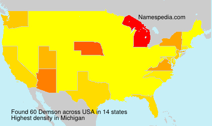 Surname Demson in USA Surname Demson in USA