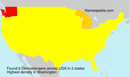 Surname Demuelenaere in USA Surname Demuelenaere in USA
