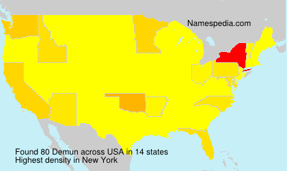 Surname Demun in USA Surname Demun in USA