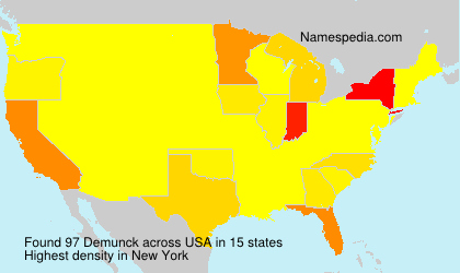 Surname Demunck in USA Surname Demunck in USA