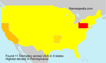 Surname Demydov in USA Surname Demydov in USA