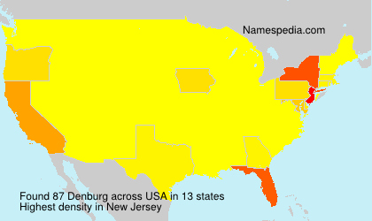 Surname Denburg in USA Surname Denburg in USA