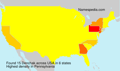 Surname Denchak in USA Surname Denchak in USA