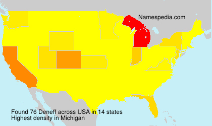 Surname Deneff in USA Surname Deneff in USA