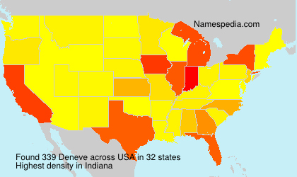 Surname Deneve in USA Surname Deneve in USA