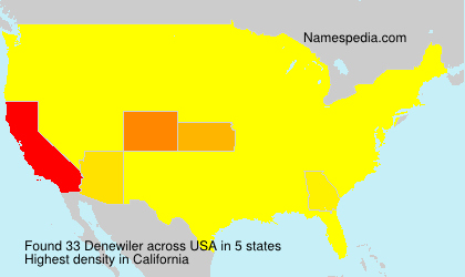 Surname Denewiler in USA Surname Denewiler in USA