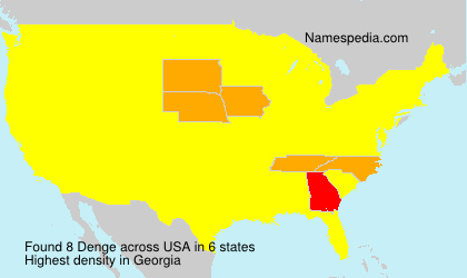 Surname Denge in USA Surname Denge in USA