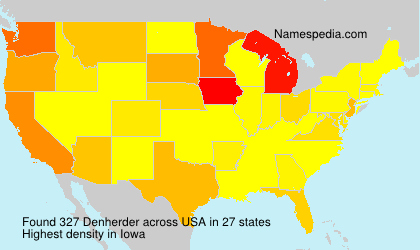 Surname Denherder in USA