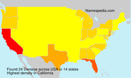 Surname Deniese in USA Surname Deniese in USA