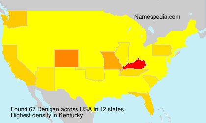 Surname Denigan in USA Surname Denigan in USA