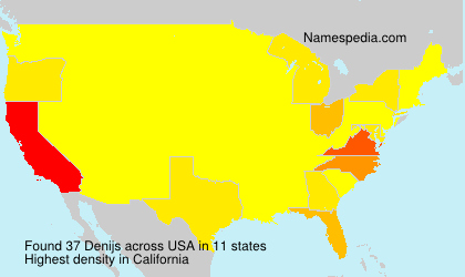 Surname Denijs in USA Surname Denijs in USA