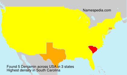Surname Denjamin in USA Surname Denjamin in USA