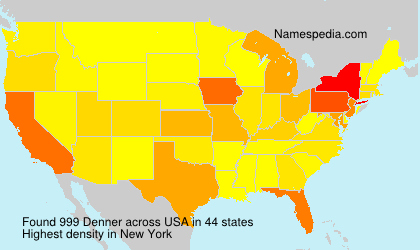 Surname Denner in USA Surname Denner in USA