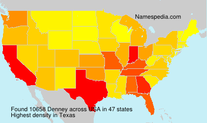 Surname Denney in USA Surname Denney in USA