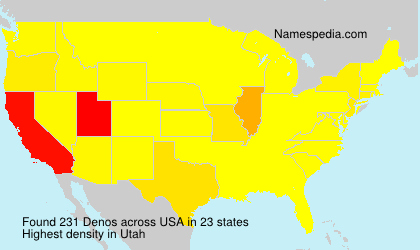 Surname Denos in USA Surname Denos in USA