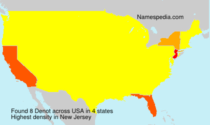 Surname Denot in USA Surname Denot in USA
