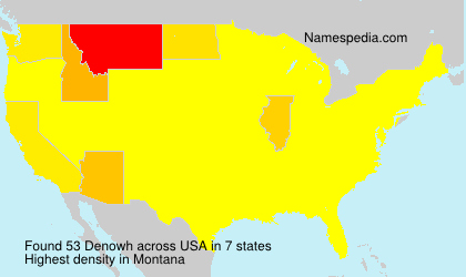 Surname Denowh in USA Surname Denowh in USA