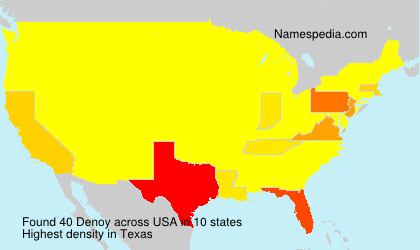 Surname Denoy in USA Surname Denoy in USA