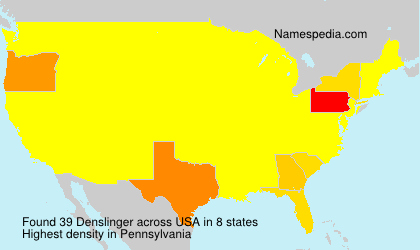 Surname Denslinger in USA Surname Denslinger in USA