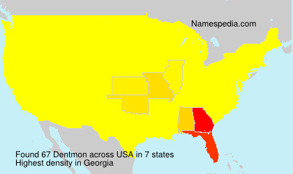 Surname Dentmon in USA Surname Dentmon in USA