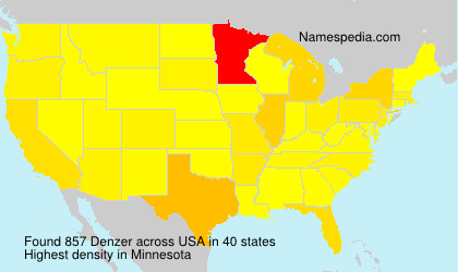Surname Denzer in USA Surname Denzer in USA