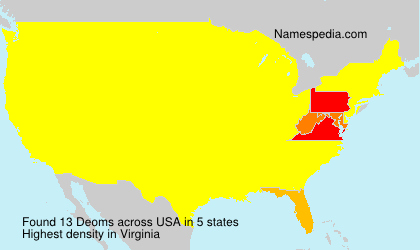Surname Deoms in USA Surname Deoms in USA