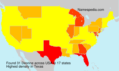 Surname Deonne in USA Surname Deonne in USA