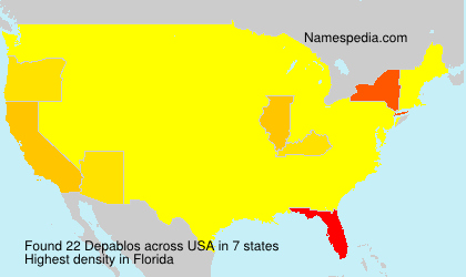 Surname Depablos in USA Surname Depablos in USA