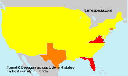 Surname Depagan in USA Surname Depagan in USA