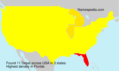 Surname Depal in USA Surname Depal in USA