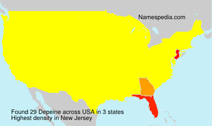 Surname Depeine in USA