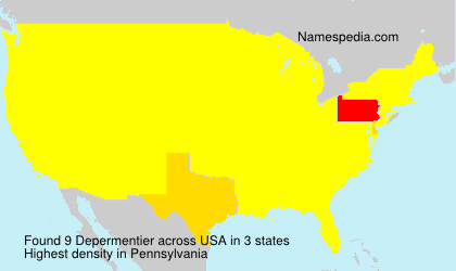Surname Depermentier in USA Surname Depermentier in USA